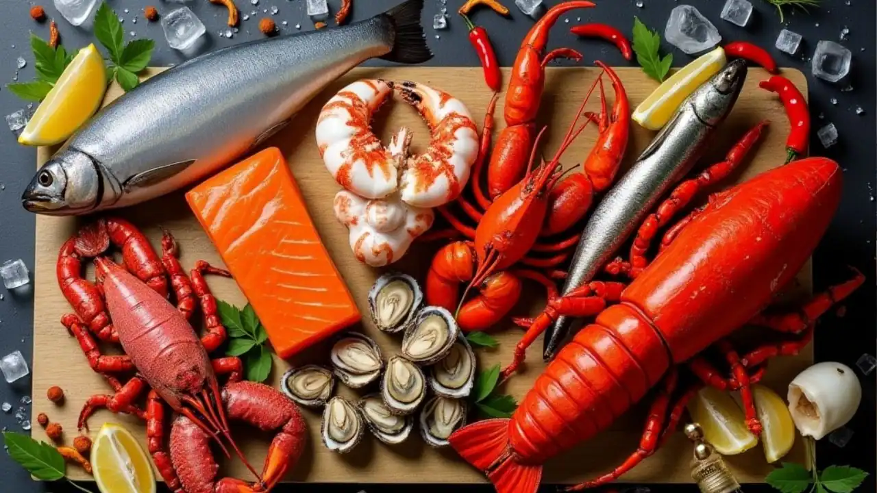 aneka olahan makanan laut