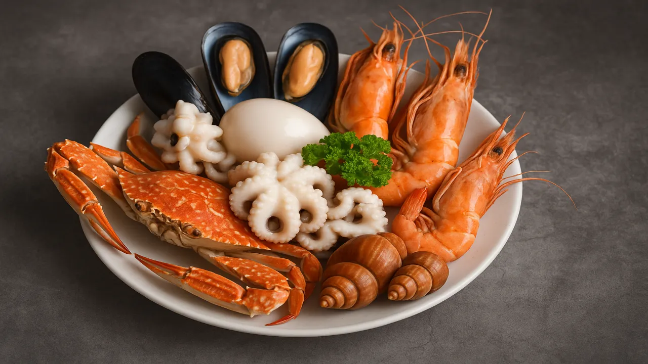 memasak seafood segar